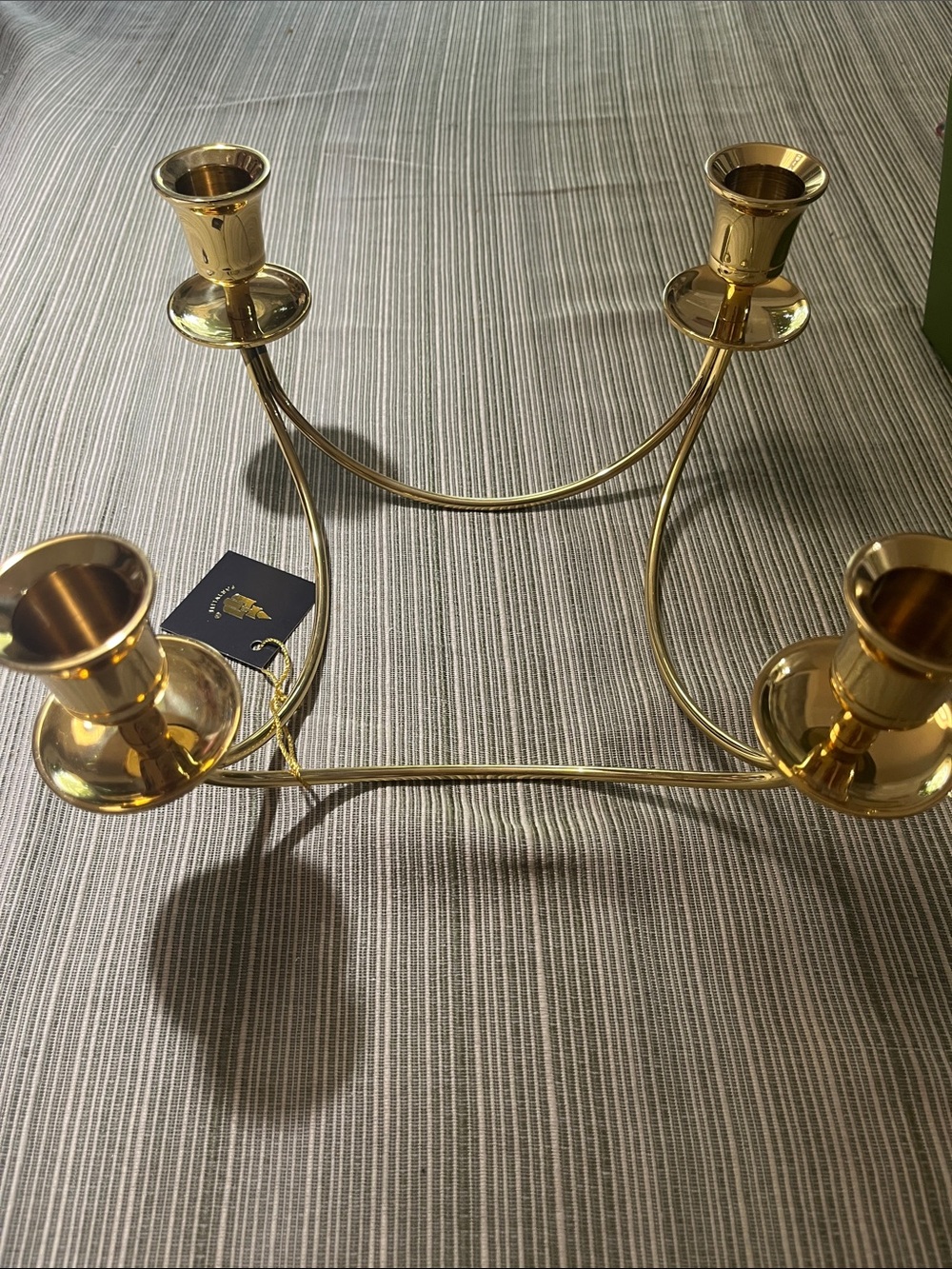 Brass NEW 4-Arm Candle Centerpiece Partylite